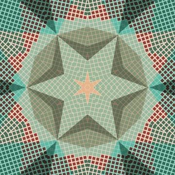 Flat ethnic seamless pattern Stock-Illustration