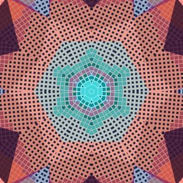 Flat ethnic seamless pattern Stock-Illustration