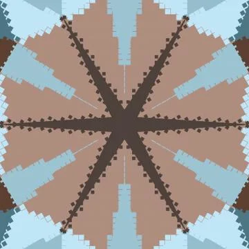 Flat ethnic seamless pattern Illustration