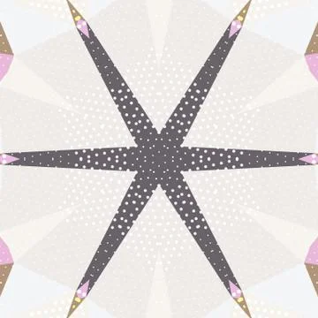 Flat ethnic seamless pattern イラスト素材