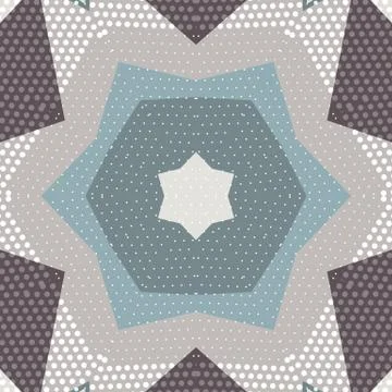 Flat ethnic seamless pattern Stock-Illustration