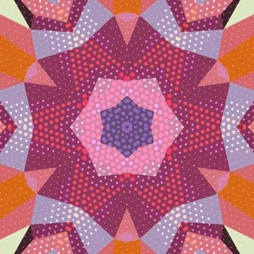 Flat ethnic seamless pattern Stock-Illustration