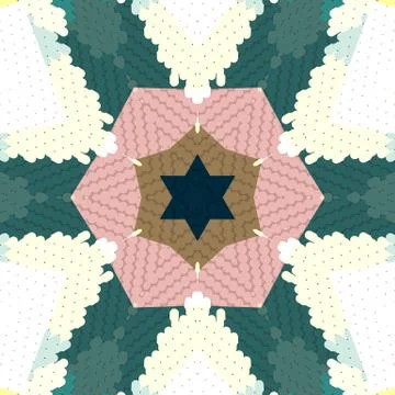 Flat ethnic seamless pattern Illustrazione stock