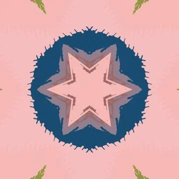Flat ethnic seamless pattern Stock-Illustration