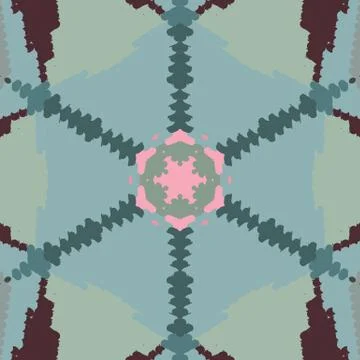 Flat ethnic seamless pattern Stock-Illustration