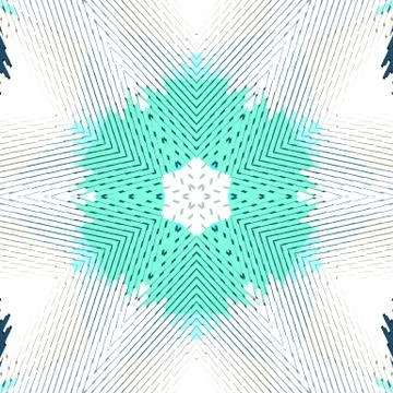 Flat ethnic seamless pattern Stock-Illustration