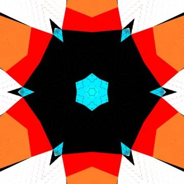 Flat ethnic seamless pattern Stock Illustration