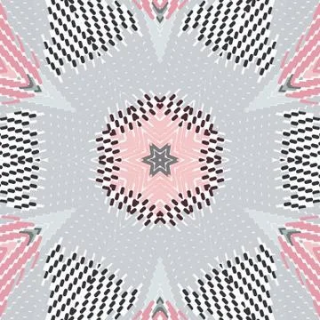 Flat ethnic seamless pattern Stock-Illustration