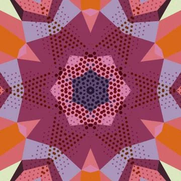 Flat ethnic seamless pattern Stock-Illustration