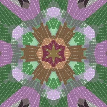 Flat ethnic seamless pattern Stock-Illustration