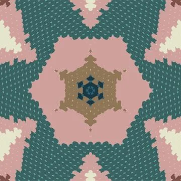 Flat ethnic seamless pattern Stock-Illustration