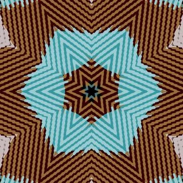 Flat ethnic seamless pattern Stock-Illustration