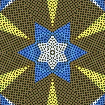 Flat ethnic seamless pattern Stock-Illustration