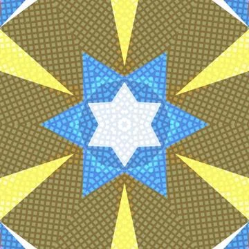 Flat ethnic seamless pattern Illustrazione stock