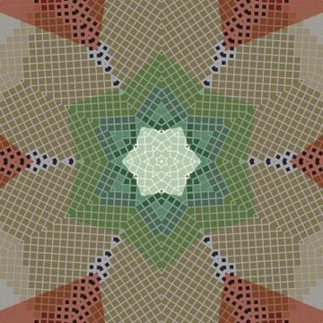 Flat ethnic seamless pattern Stock Illustration