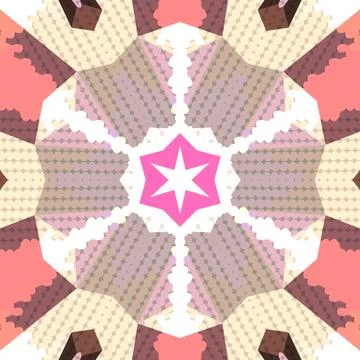 Flat ethnic seamless pattern Stock Illustration