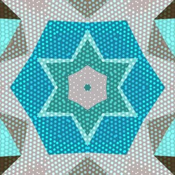 Flat ethnic seamless pattern Stock-Illustration