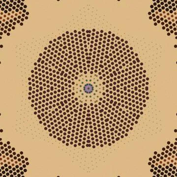 Flat ethnic seamless pattern Stock-Illustration