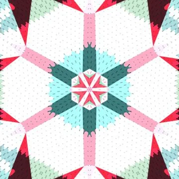 Flat ethnic seamless pattern Stock-Illustration