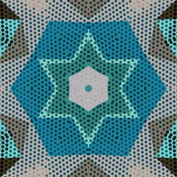 Flat ethnic seamless pattern Stock-Illustration