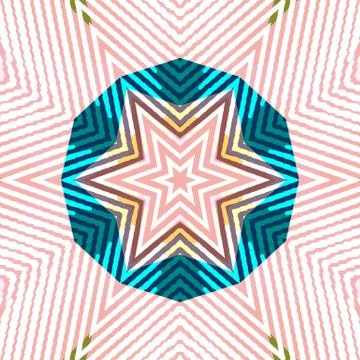 Flat ethnic seamless pattern Stock-Illustration