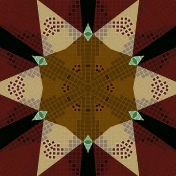 Flat ethnic seamless pattern Stock-Illustration