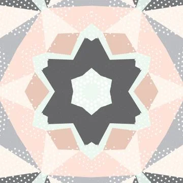 Flat ethnic seamless pattern Stock-Illustration