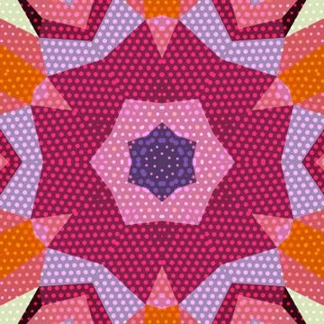 Flat ethnic seamless pattern Stock-Illustration