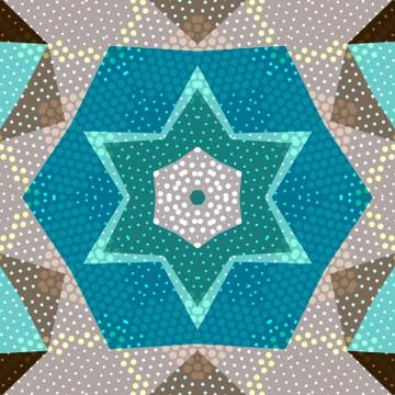 Flat ethnic seamless pattern Stock-Illustration