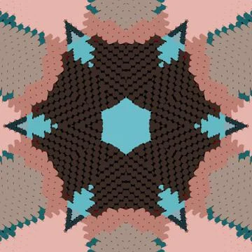 Flat ethnic seamless pattern Stock-Illustration