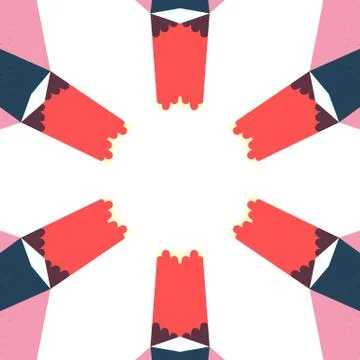 Flat ethnic seamless pattern Stock Illustration