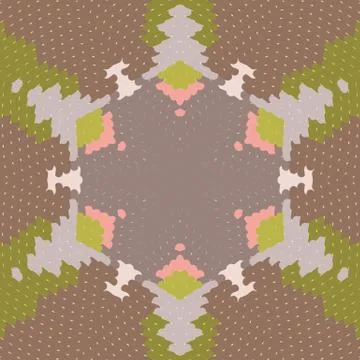 Flat ethnic seamless pattern Stock-Illustration