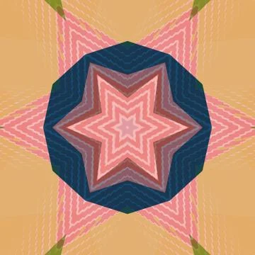 Flat ethnic seamless pattern Illustration