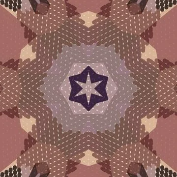 Flat ethnic seamless pattern Stockillustratie