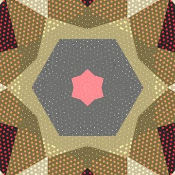Flat ethnic seamless pattern Stock-Illustration