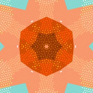 Flat ethnic seamless pattern Stock-Illustration