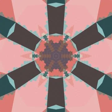 Flat ethnic seamless pattern Stock-Illustration