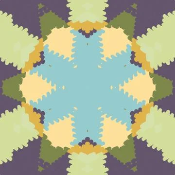 Flat ethnic seamless pattern Stock-Illustration
