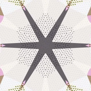 Flat ethnic seamless pattern Stock-Illustration