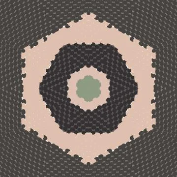 Flat ethnic seamless pattern Illustrazione stock