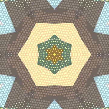 Flat ethnic seamless pattern Stock Illustration