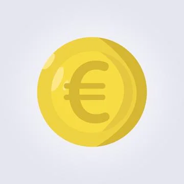 Flat euro icon vector illustration design Stock Illustration