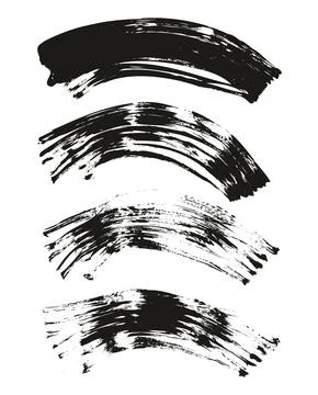 Flat Fan Brush Regular Curved Background High Detail Abstract Illustrazione stock