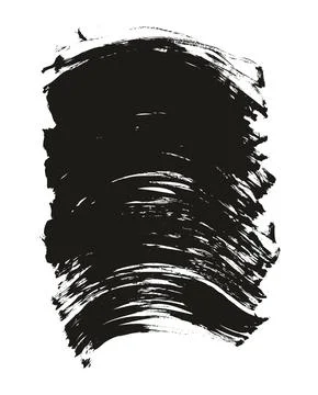 Flat Fan Brush Regular Curved Background High Detail Abstract Stock Illustration
