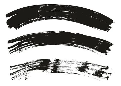 Flat Fan Brush Regular Curved Background High Detail Abstract Illustrazione stock