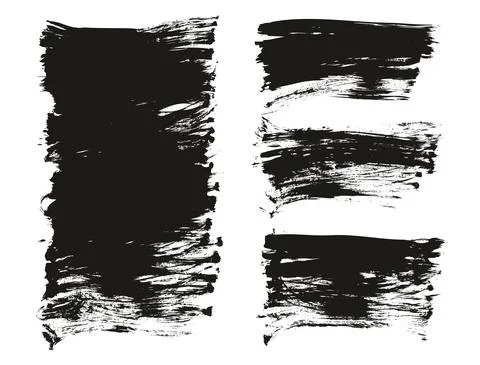 Flat Fan Brush Regular Long Background Mix High Detail Abstract Vector Stock Illustration