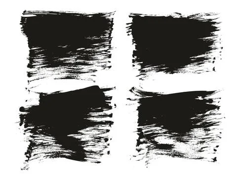 Flat Fan Brush Regular Long Background Mix High Detail Abstract Vector Illustrazione stock