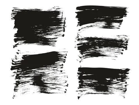 Flat Fan Brush Regular Long Background Mix High Detail Abstract Vector Stock Illustration