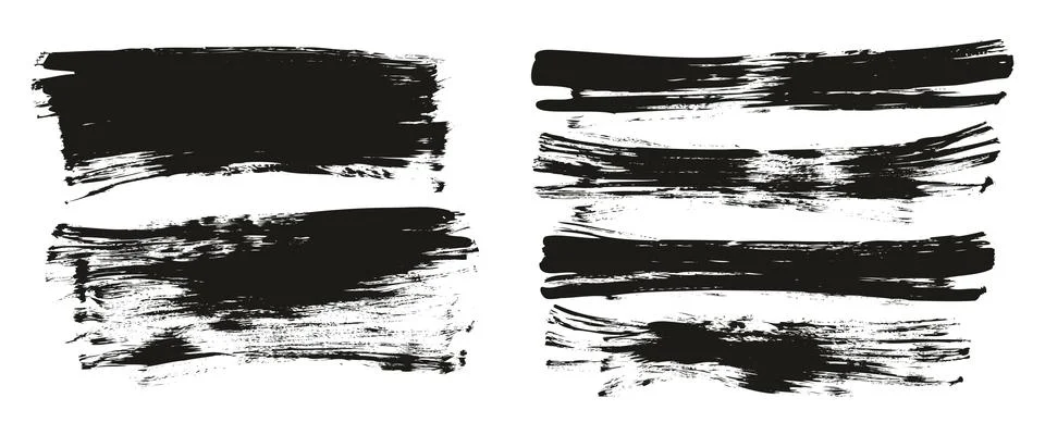Flat Fan Brush Regular Long Background Mix High Detail Abstract Vector Stock Illustration