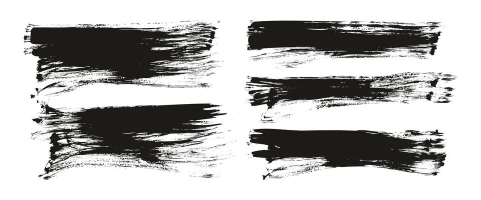 Flat Fan Brush Regular Long Background Mix High Detail Abstract Vector Stock Illustration